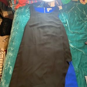 Black and blue dress
